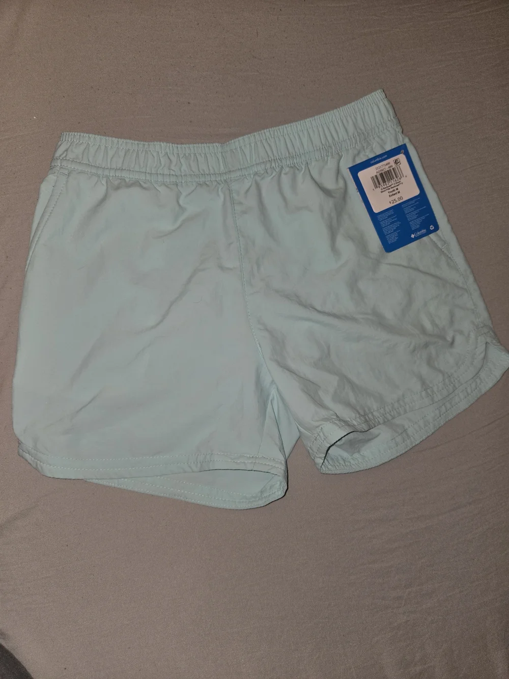 Columbia Light Blue Girls' Athletic Shorts